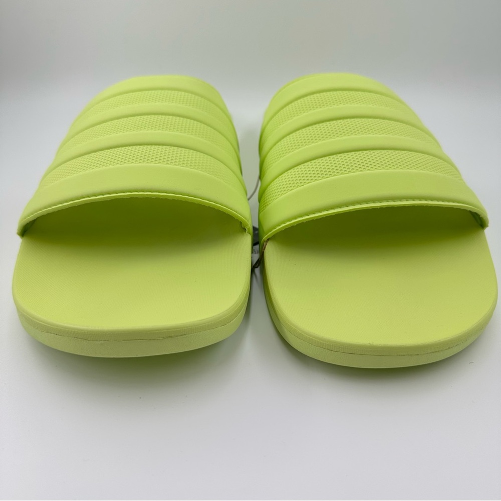 Lime Green Slide Sandals